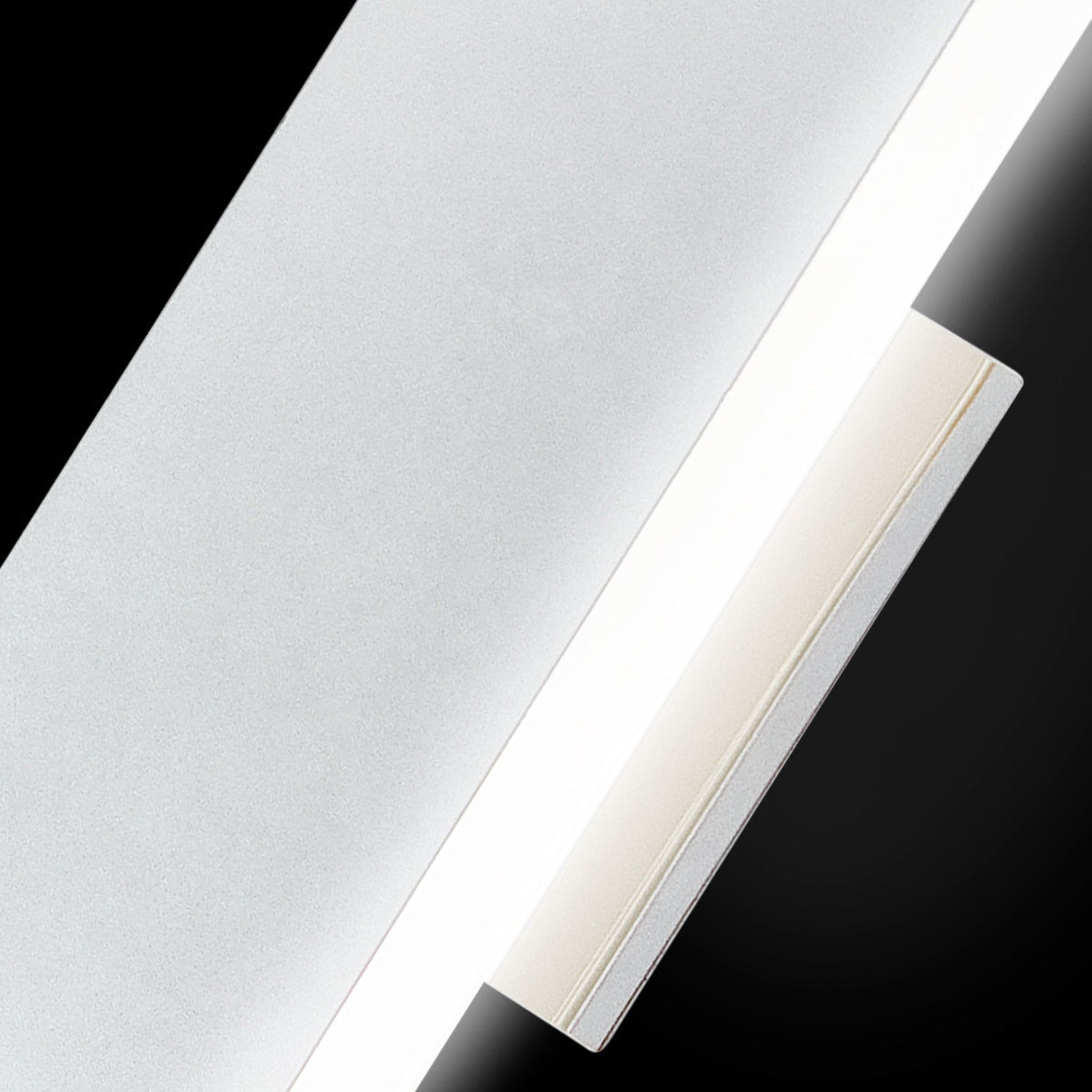 Eurofase Lighting Anello 25" Dimmable Integrated LED Chrome Wall Sconce With Frosted White Glass Shade
