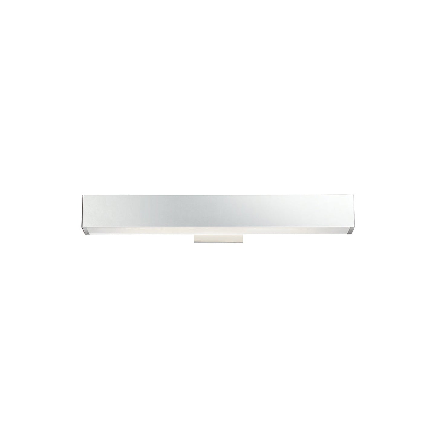 Eurofase Lighting Anello 25" Dimmable Integrated LED Chrome Wall Sconce With Frosted White Glass Shade