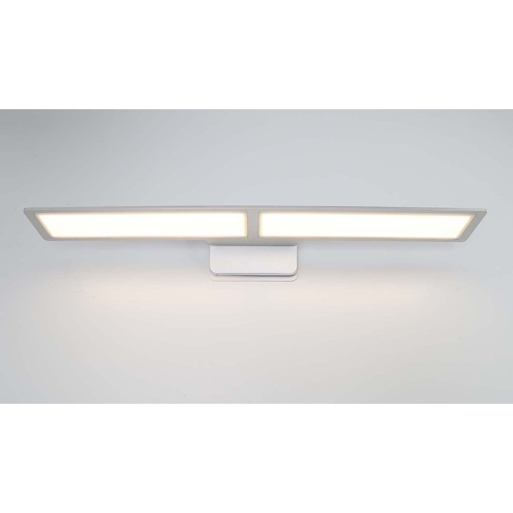 Eurofase Lighting Anton 30" Large Dimmable Integrated LED Metal Brushed Nickel Wall Sconce With Frosted Acrylic Shade