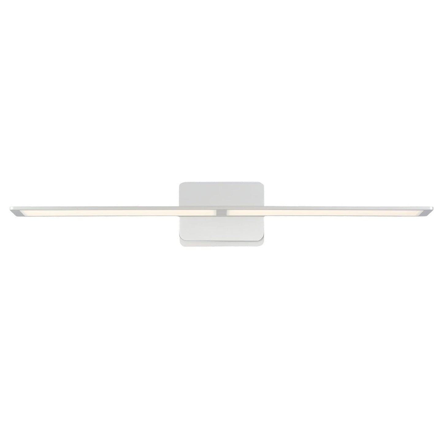 Eurofase Lighting Anton 30" Large Dimmable Integrated LED Metal Brushed Nickel Wall Sconce With Frosted Acrylic Shade