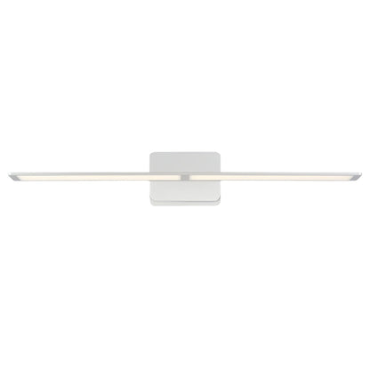 Eurofase Lighting Anton 30" Large Dimmable Integrated LED Metal Brushed Nickel Wall Sconce With Frosted Acrylic Shade