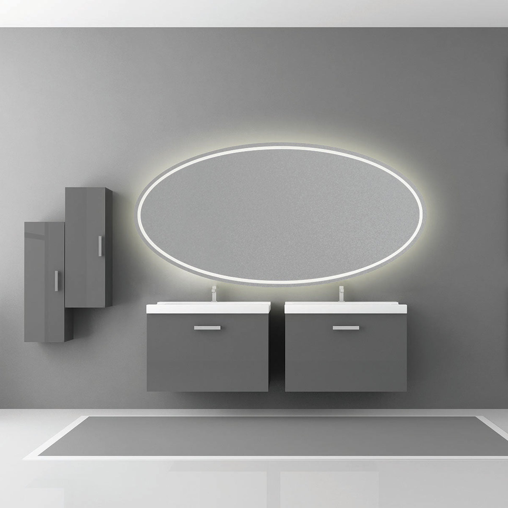 Eurofase Lighting Aspen 71" x 36" Oval Mirror With Back-Lit Integrated LED
