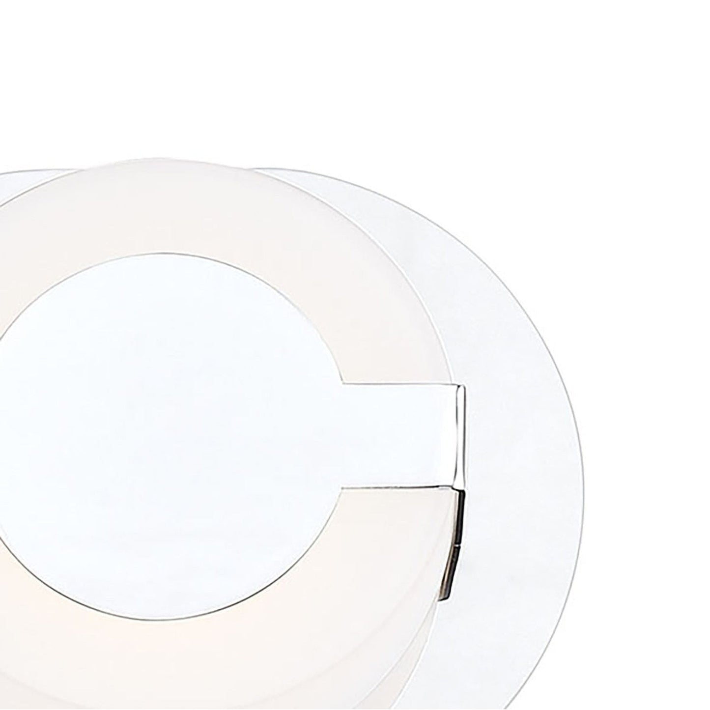 Eurofase Lighting Balewood 6" 1-Light Dimmable Chrome Integrated LED Wall Sconce With Circular Frosted Acrylic Shade