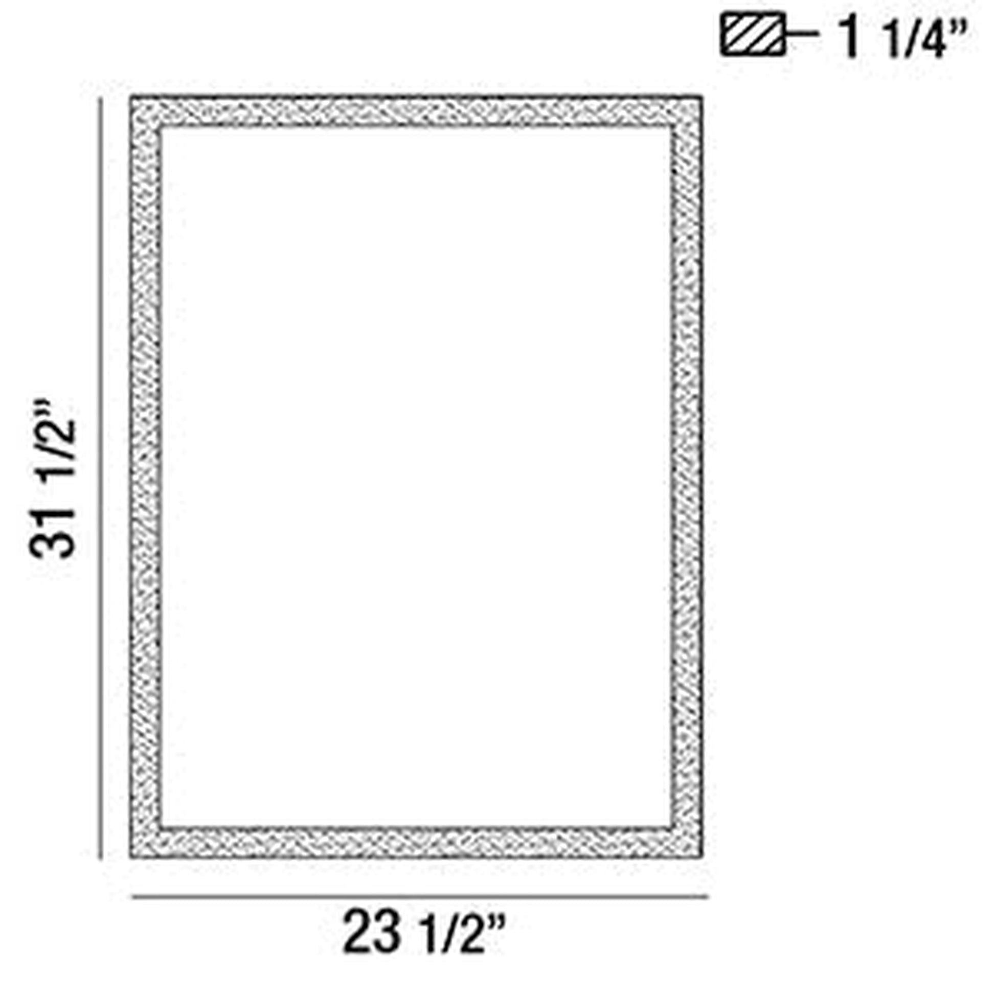 Eurofase Lighting Benji 24" x 32" Rectangular Mirror With Edge-Lit Integrated LED