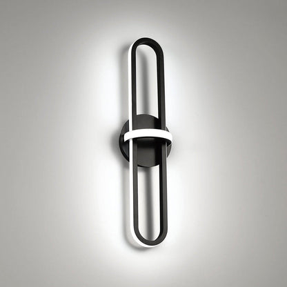 Eurofase Lighting Botton 24" Dimmable Integrated LED Metal Matte Black Wall Sconce With White Acrylic Shade