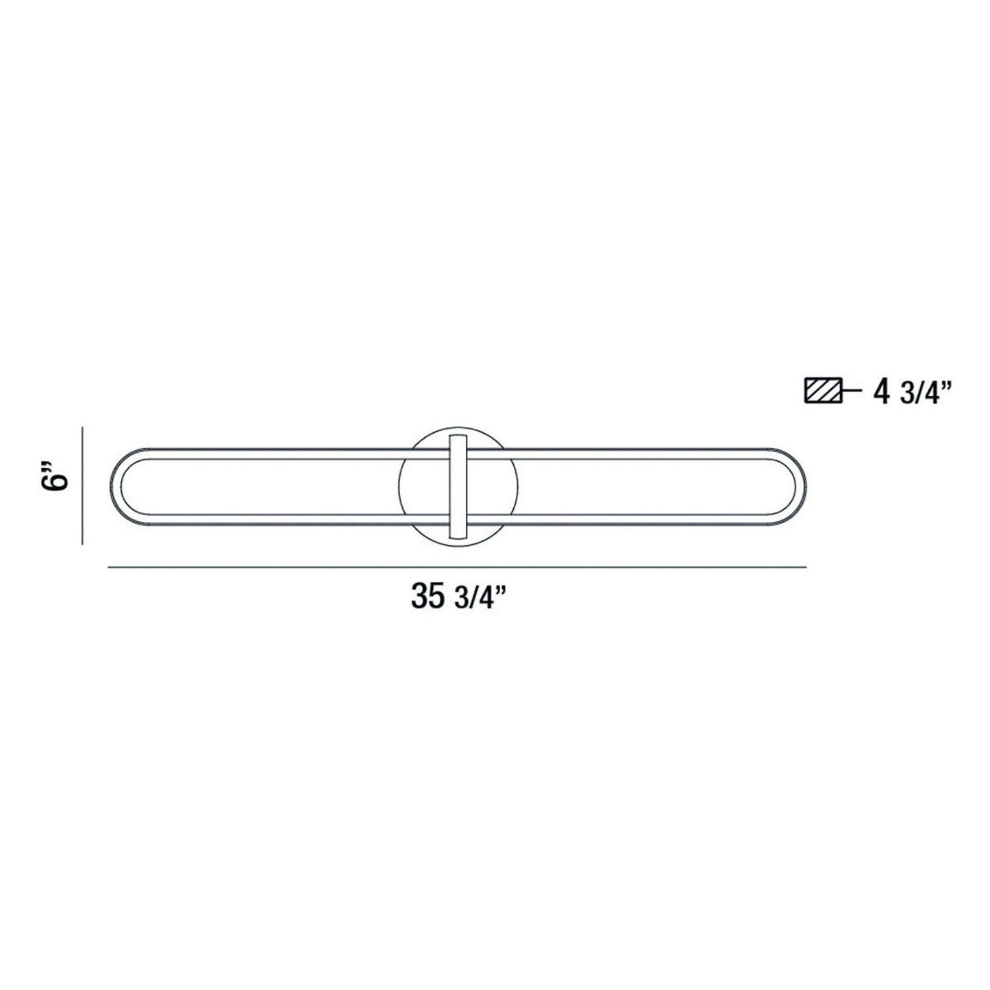 Eurofase Lighting Botton 36" Dimmable Integrated LED Metal Matte Black Wall Sconce With White Acrylic Shade