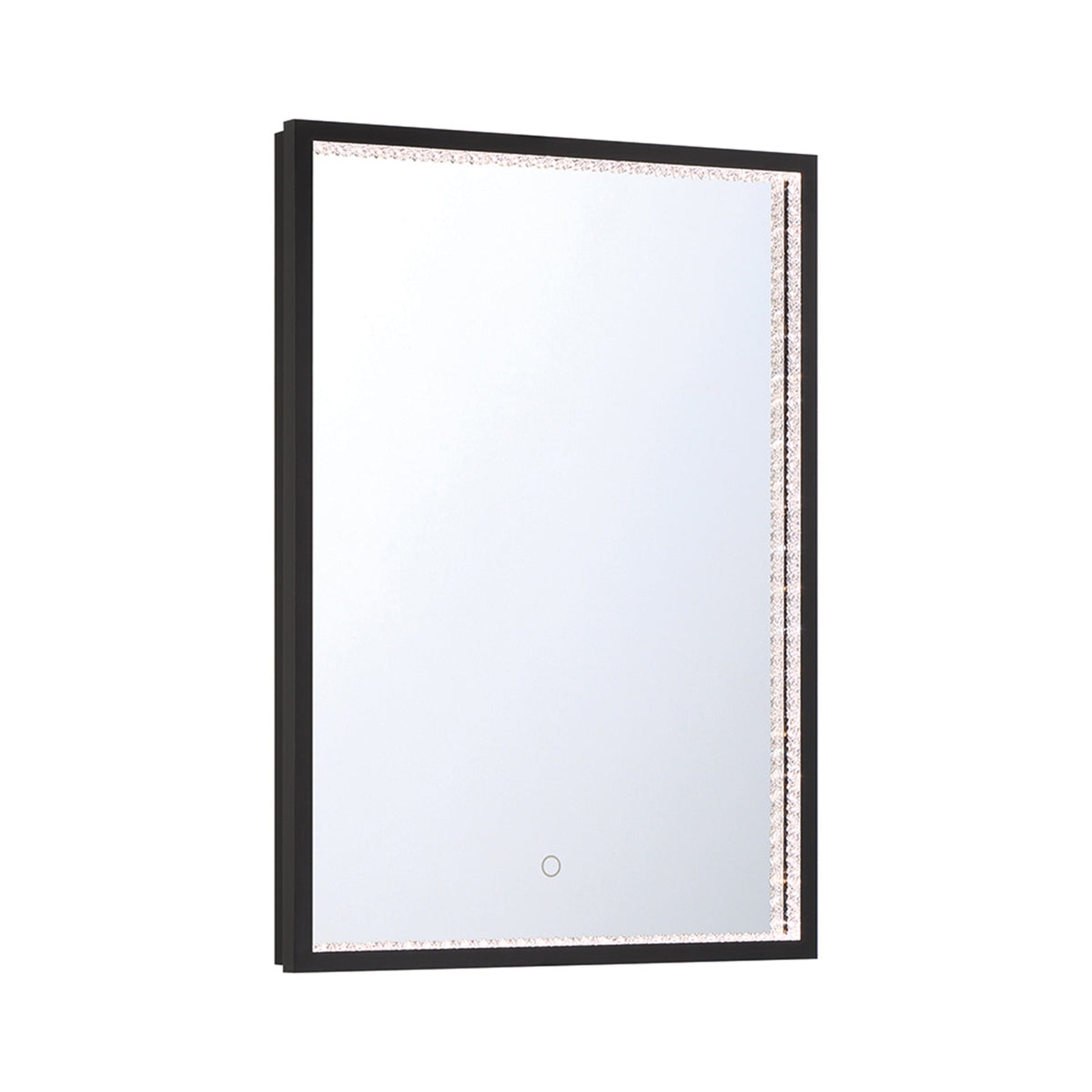 Eurofase Lighting Cerissa 22" x 30" Small Edge-Lit Integrated LED Rectangular Mirror With Black Frame