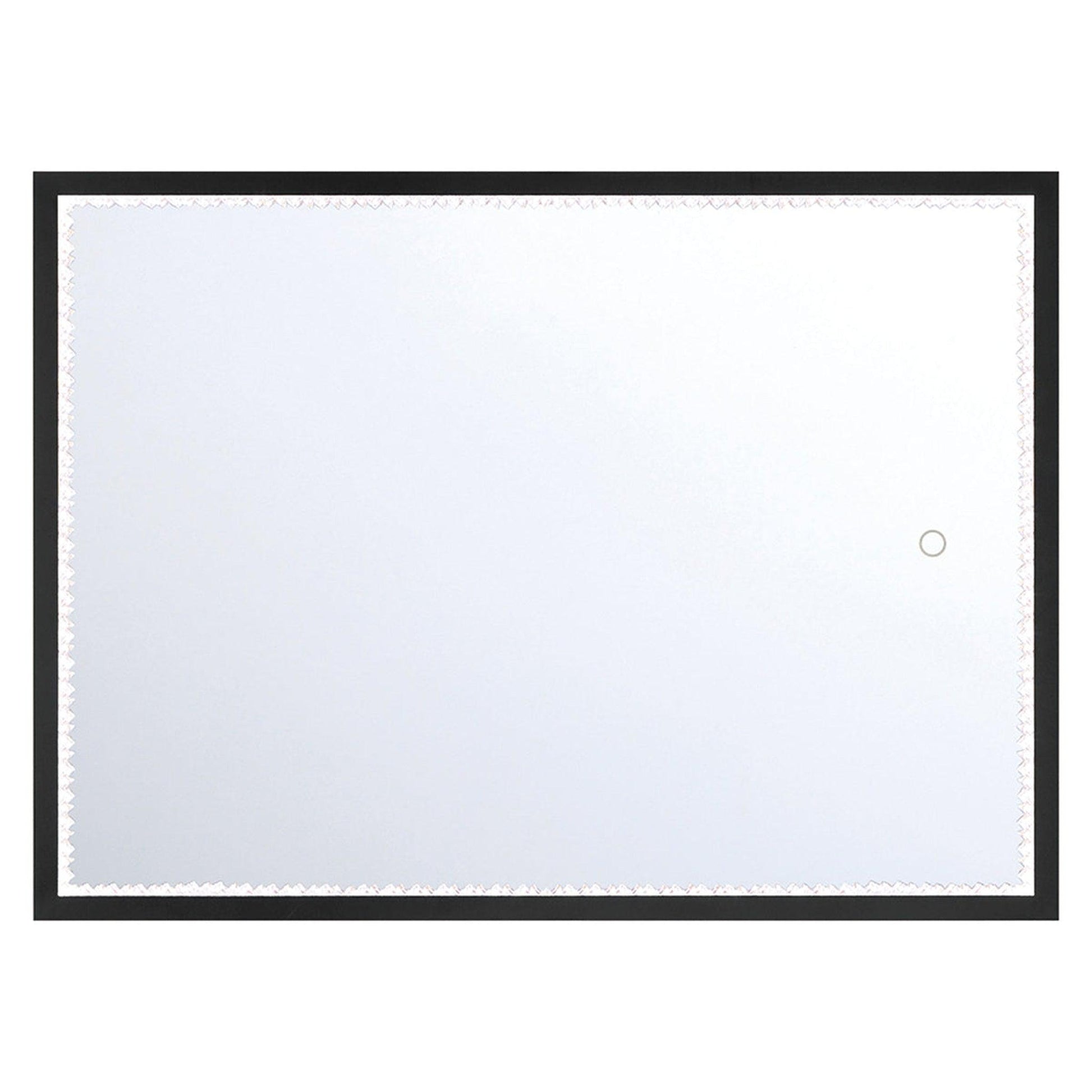 Eurofase Lighting Cerissa 22" x 30" Small Edge-Lit Integrated LED Rectangular Mirror With Black Frame