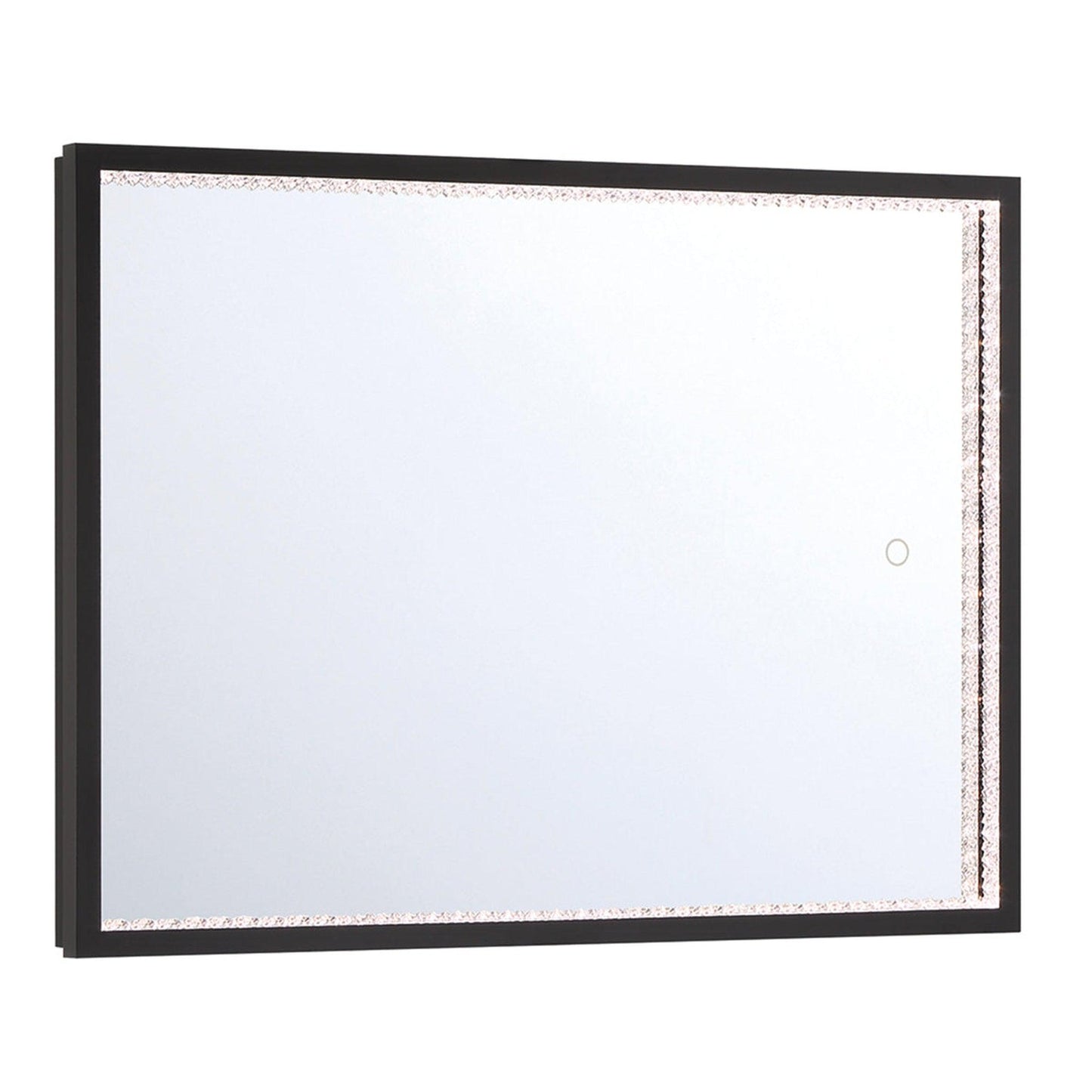 Eurofase Lighting Cerissa 28" x 36" Medium Edge-Lit Integrated LED Rectangular Mirror With Black Frame