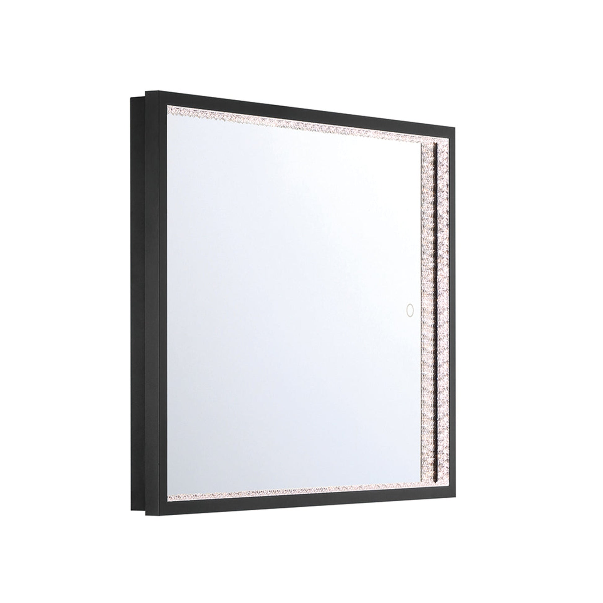 Eurofase Lighting Cerissa 28" x 36" Medium Edge-Lit Integrated LED Rectangular Mirror With Black Frame