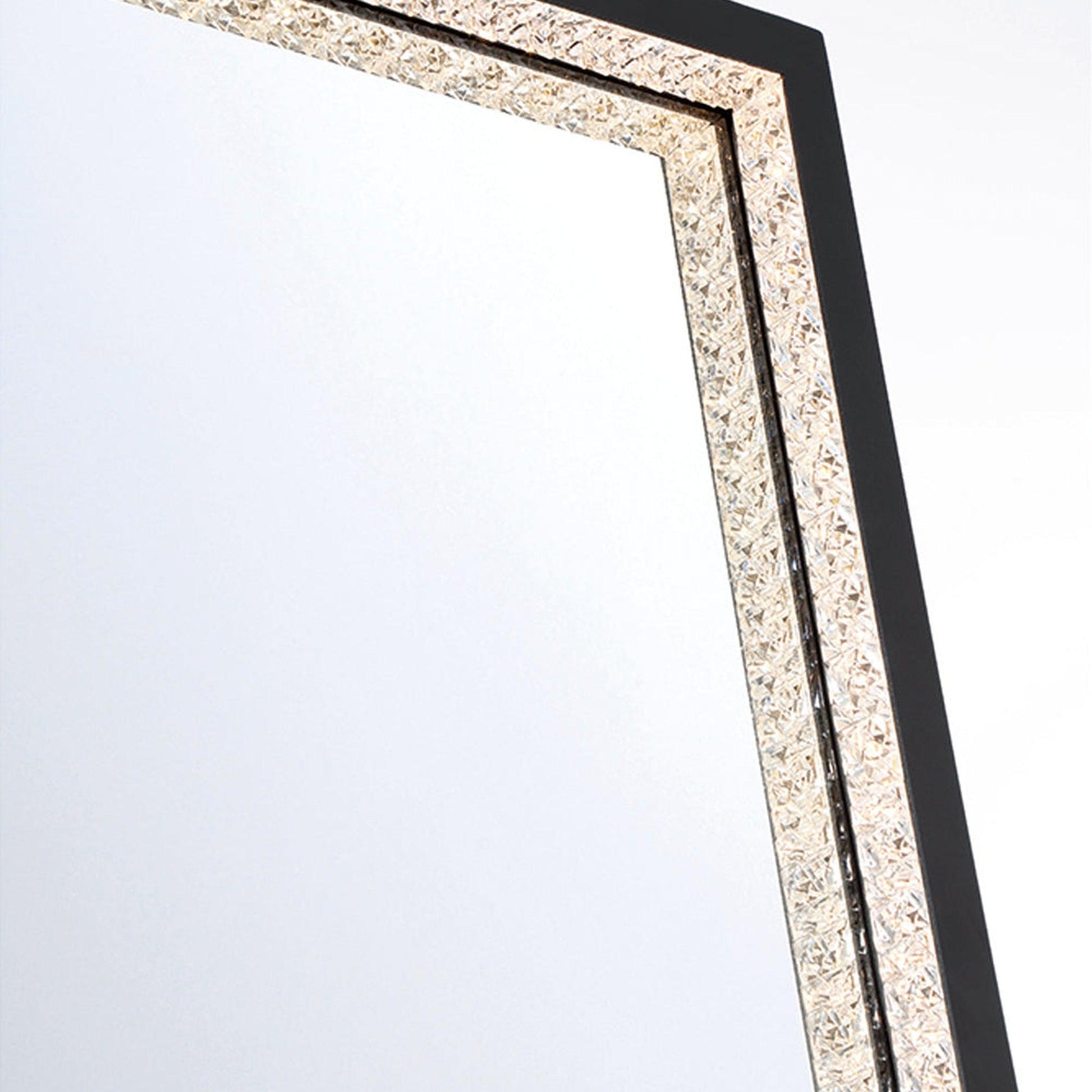 Eurofase Lighting Cerissa 28" x 36" Medium Edge-Lit Integrated LED Rectangular Mirror With Black Frame