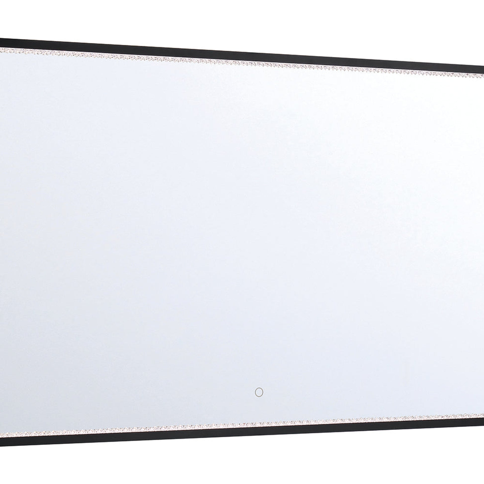 Eurofase Lighting Cerissa 54" x 32" Large Edge-Lit Integrated LED Rectangular Mirror With Black Frame