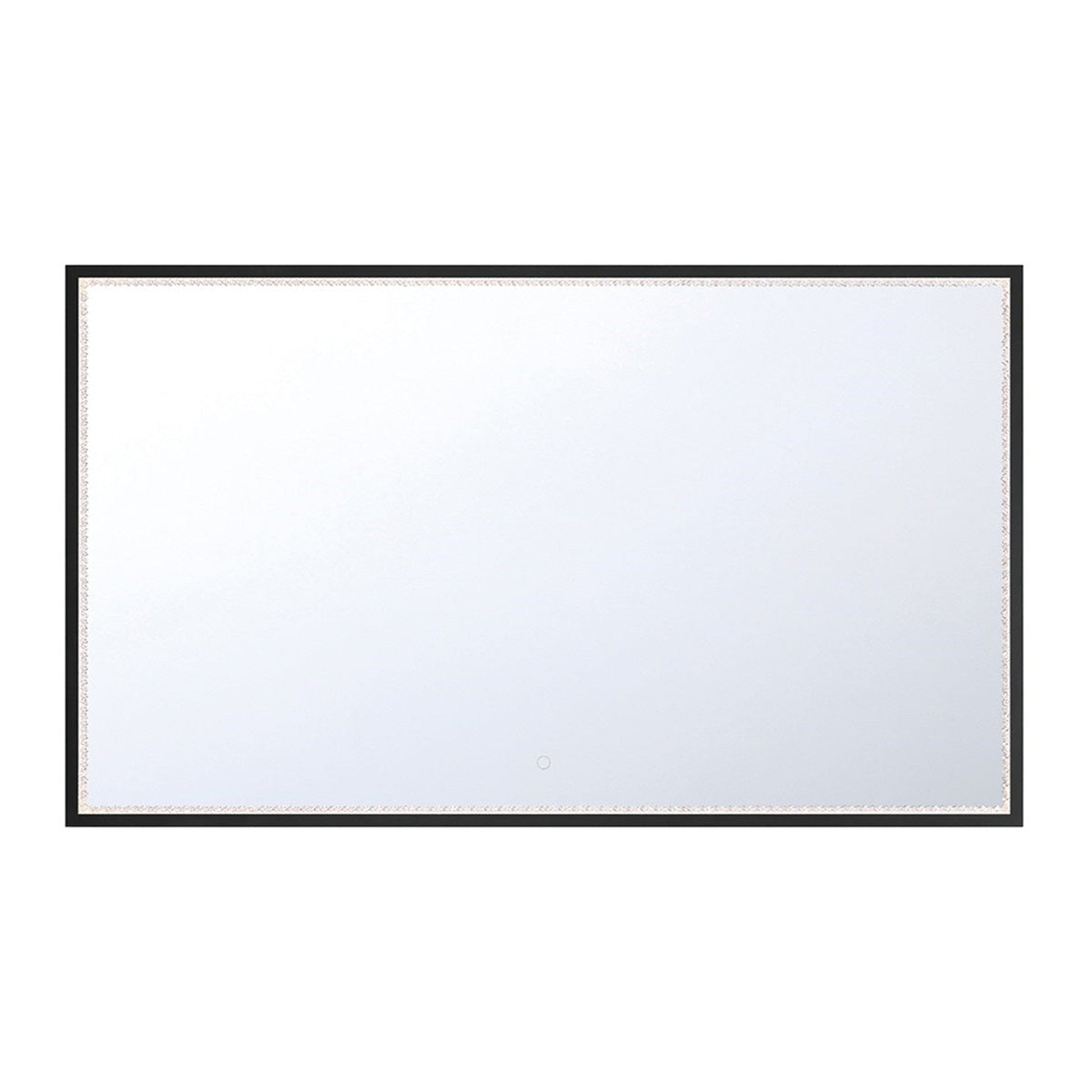 Eurofase Lighting Cerissa 54" x 32" Large Edge-Lit Integrated LED Rectangular Mirror With Black Frame