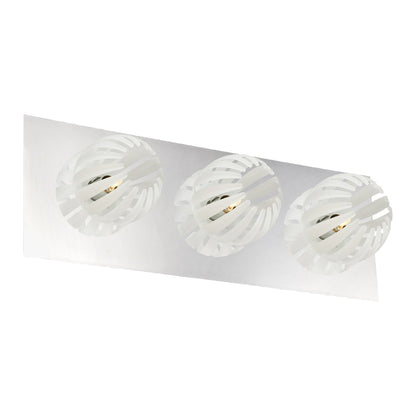 Eurofase Lighting Cosmo 20" 3-light Dimmable Halogen Bulb Chrome Bath Bar With Frosted White Shades