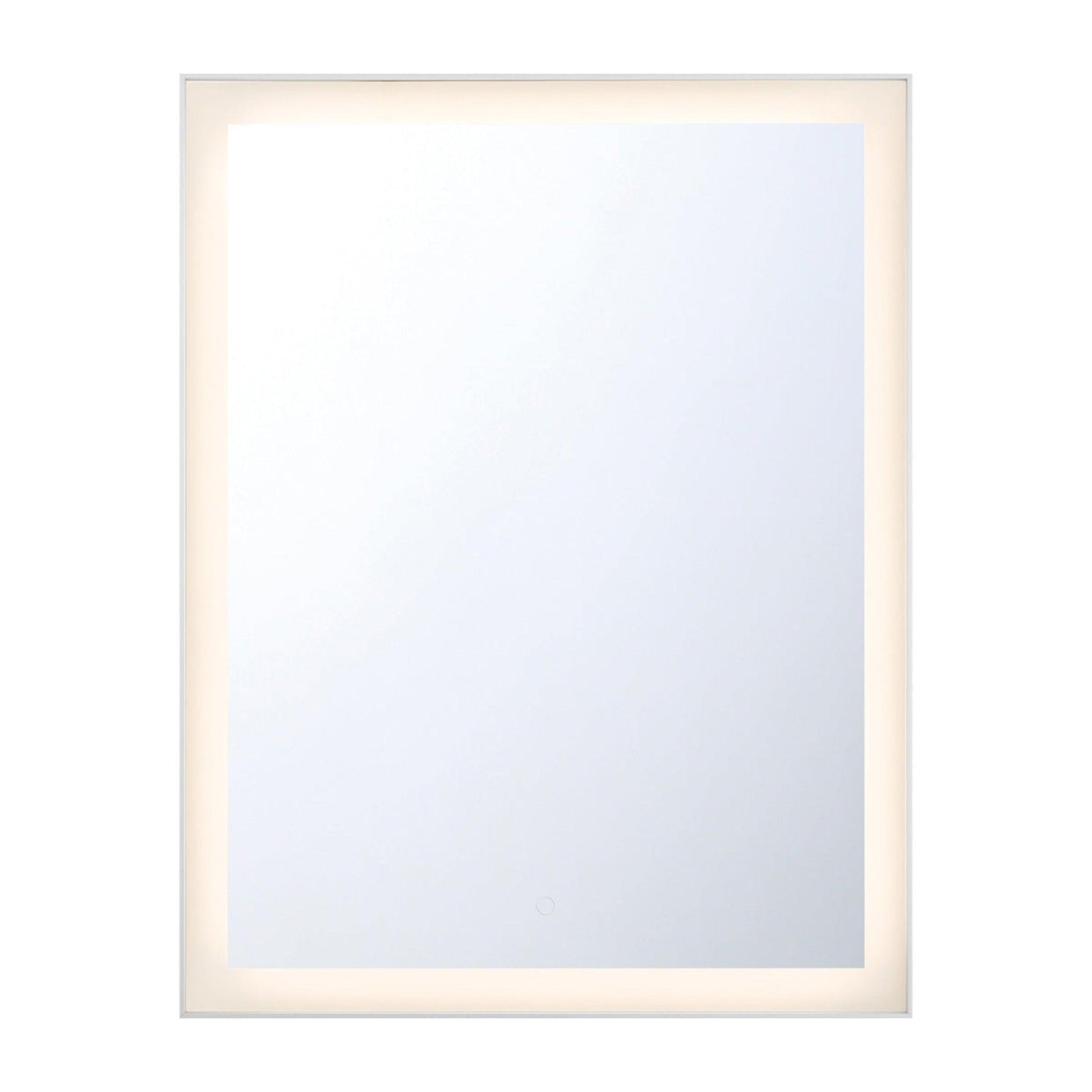 Eurofase Lighting Lenora 28" x 36" Edge-Lit Integrated LED Rectangular Mirror With Aluminum Frame