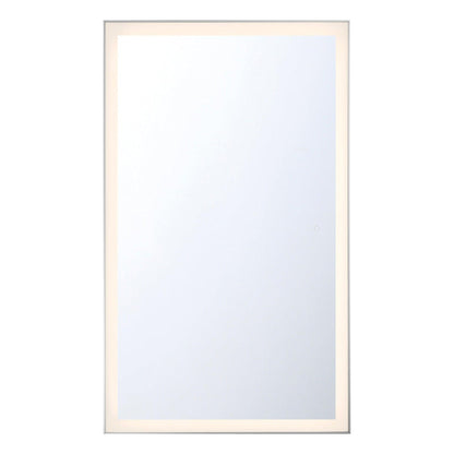 Eurofase Lighting Lenora 54" x 32" Edge-Lit Integrated LED Rectangular Mirror With Aluminum Frame