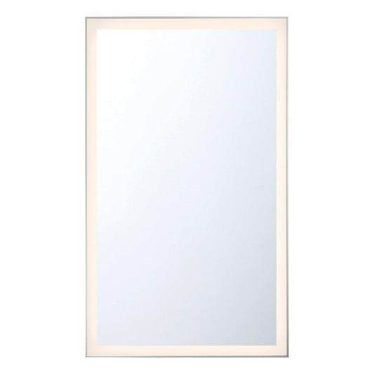 Eurofase Lighting Lenora 54" x 32" Edge-Lit Integrated LED Rectangular Mirror With Aluminum Frame