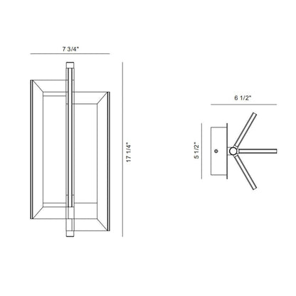 Eurofase Lighting Livra 8" Dimmable Integrated LED Gold Wall Sconce