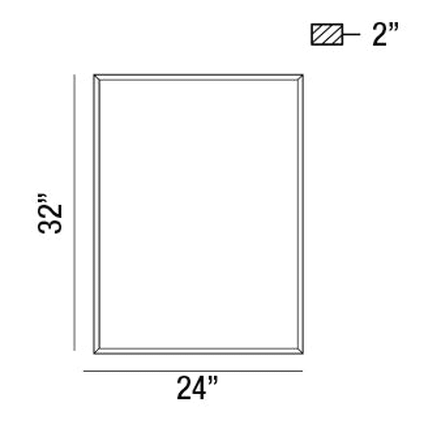 Eurofase Lighting Lumo 24" x 32" Rectangular Mirror With Edge-Lit Integrated LED