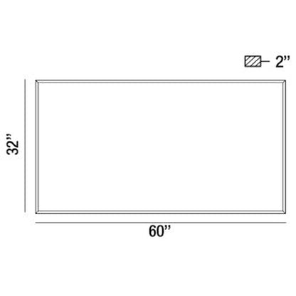 Eurofase Lighting Lumo 60" x 32" Rectangular Mirror With Edge-Lit Integrated LED