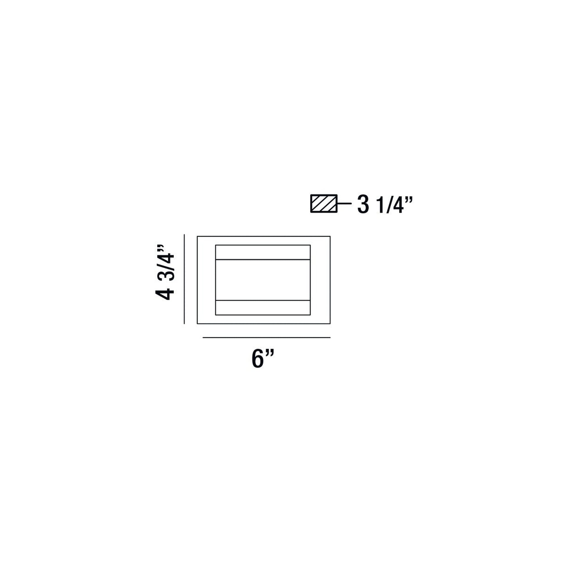 Eurofase Lighting Nelson 6" Dimmable Chrome Integrated LED Wall Sconce With Pressed Glass Shade