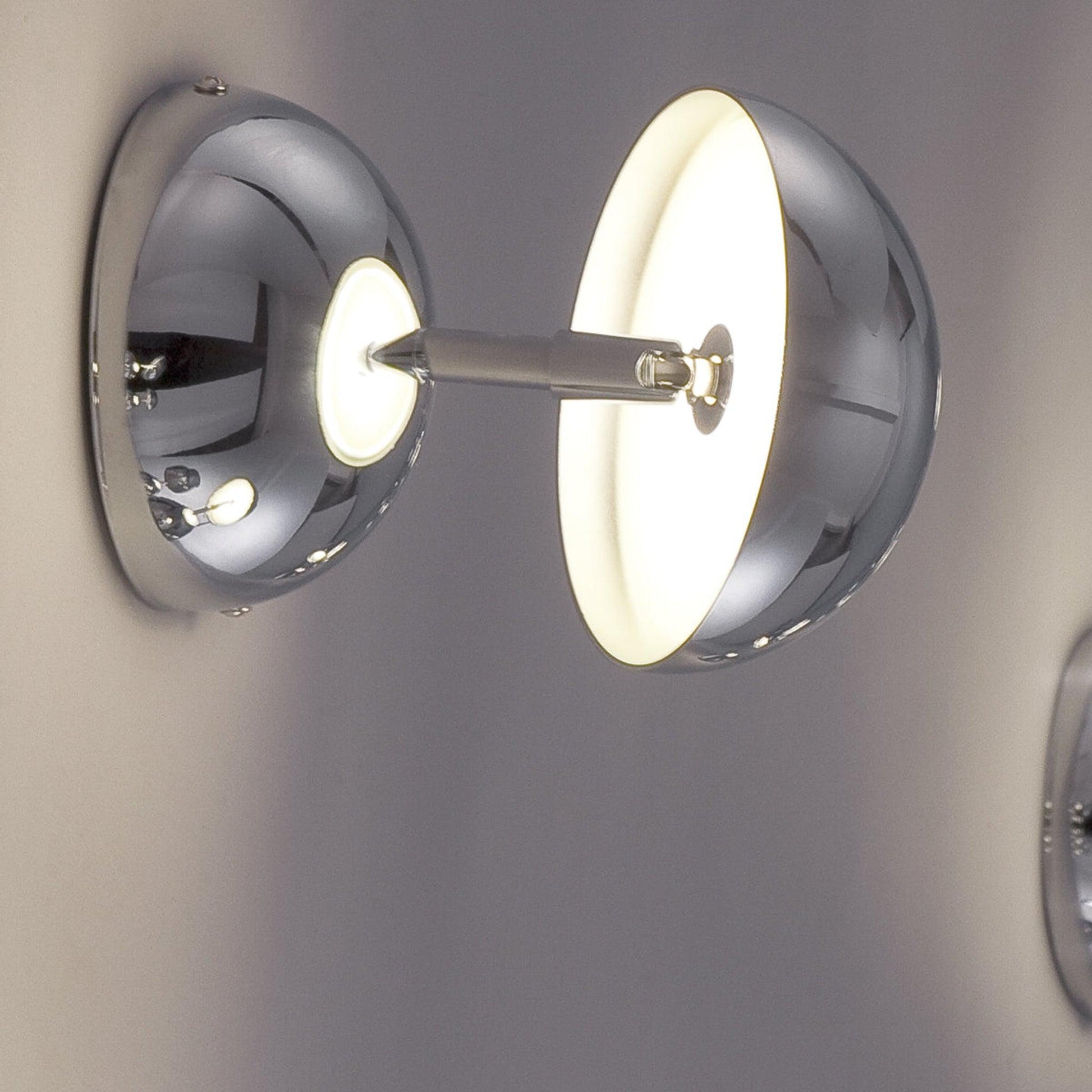 Eurofase Lighting Noble 5" Dimmable Chrome Integrated LED Wall Sconce With Polished Chrome Shade