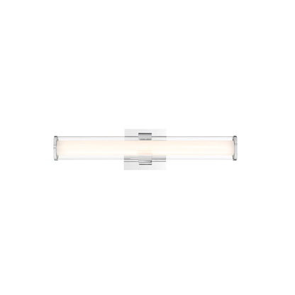 Eurofase Lighting Nozza 24" Dimmable Chrome Integrated LED Wall Sconce With Clear Acrylic Shade