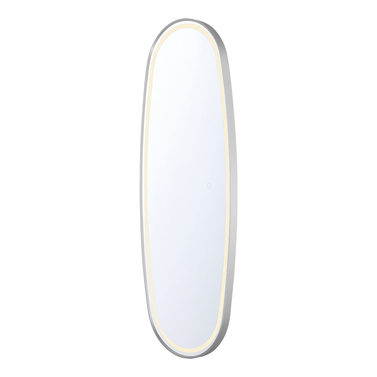 Eurofase Lighting Obon 18" x 47" Edge-Lit Integrated LED Oval Mirror With Aluminum Frame