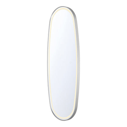 Eurofase Lighting Obon 18" x 47" Edge-Lit Integrated LED Oval Mirror With Aluminum Frame