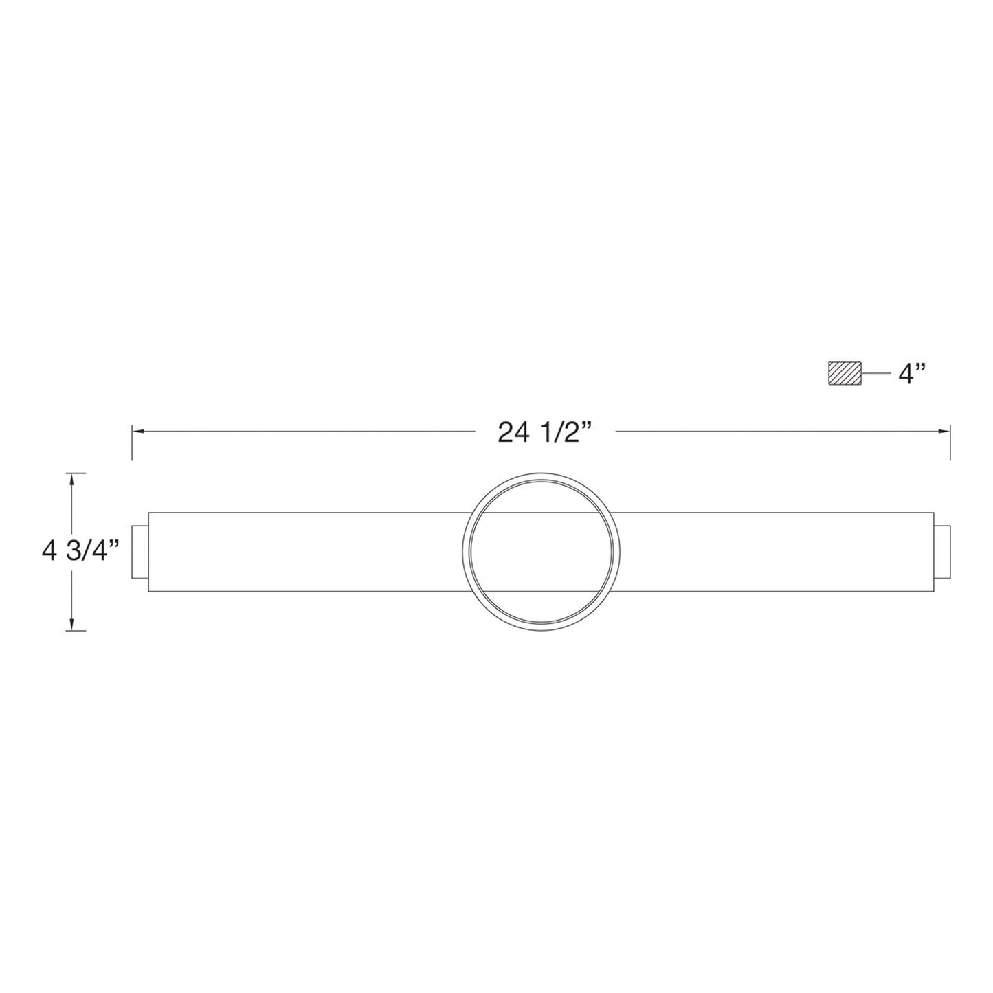 Eurofase Lighting Santoro 25" Large Dimmable Integrated LED Black Bath Bar