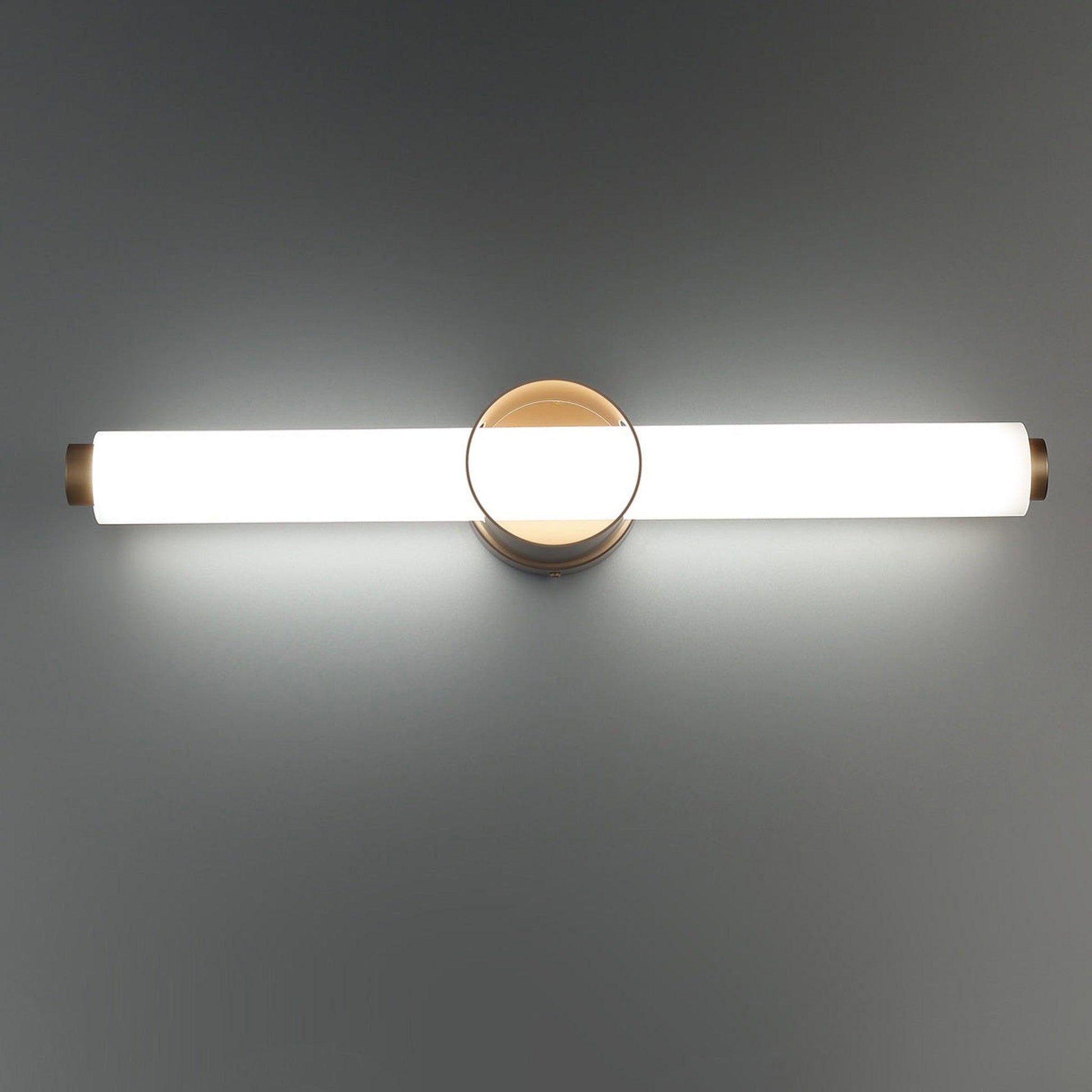 Eurofase Lighting Santoro 25" Large Dimmable Integrated LED Gold Bath Bar