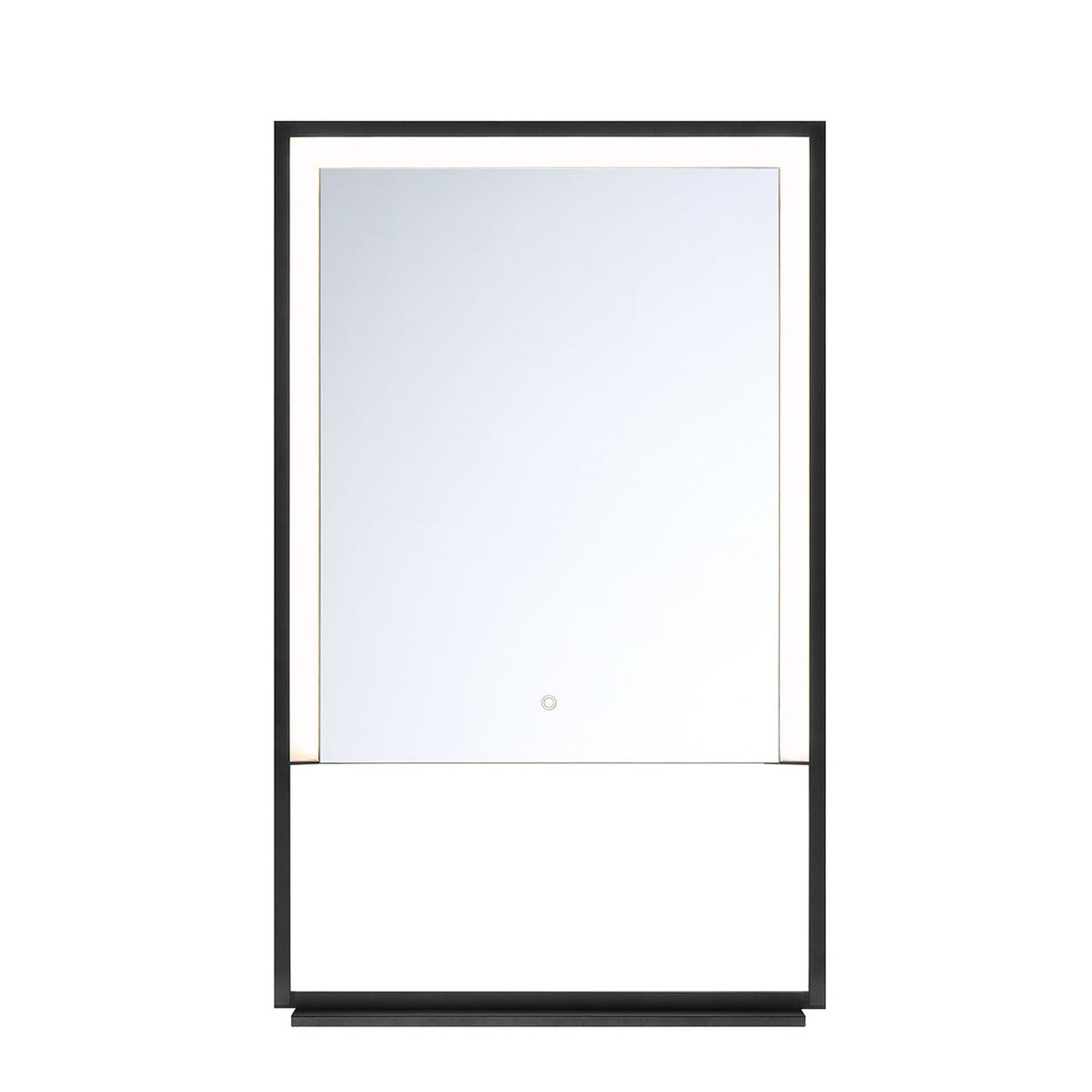 Eurofase Lighting Sayora 20" x 32" Rectangular Mirror With Back-Lit Integrated LED And A Built-In Shelf