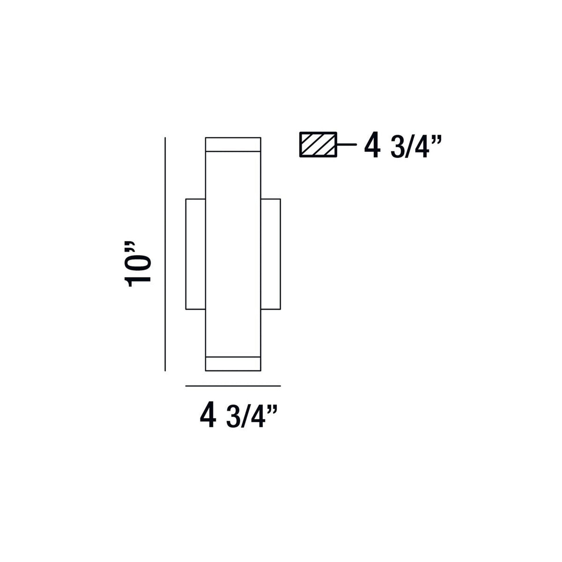 Eurofase Lighting Seaton 5" 2-Light Dimmable Integrated LED Chrome Wall Sconce With Clear Crystal-Like Glass Shades