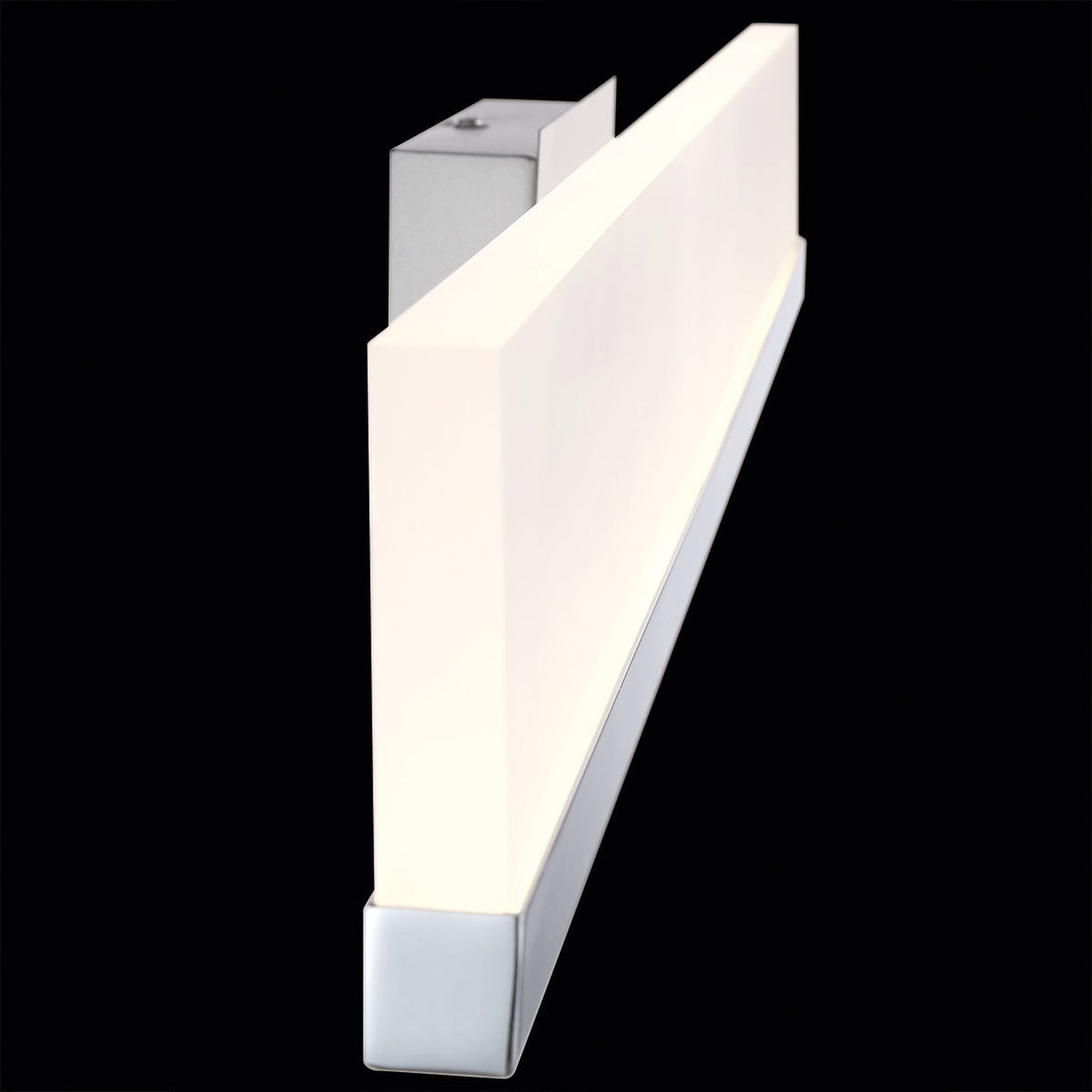 Eurofase Lighting Sole 24" Dimmable Integrated LED Chrome Wall Sconce With Frosted Acrylic Shade