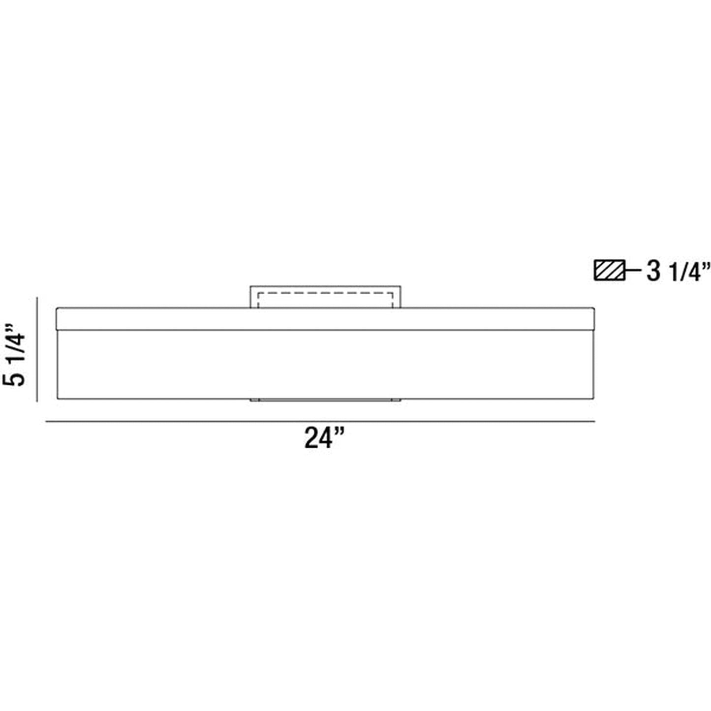 Eurofase Lighting Sole 24" Dimmable Integrated LED Chrome Wall Sconce With Frosted Acrylic Shade