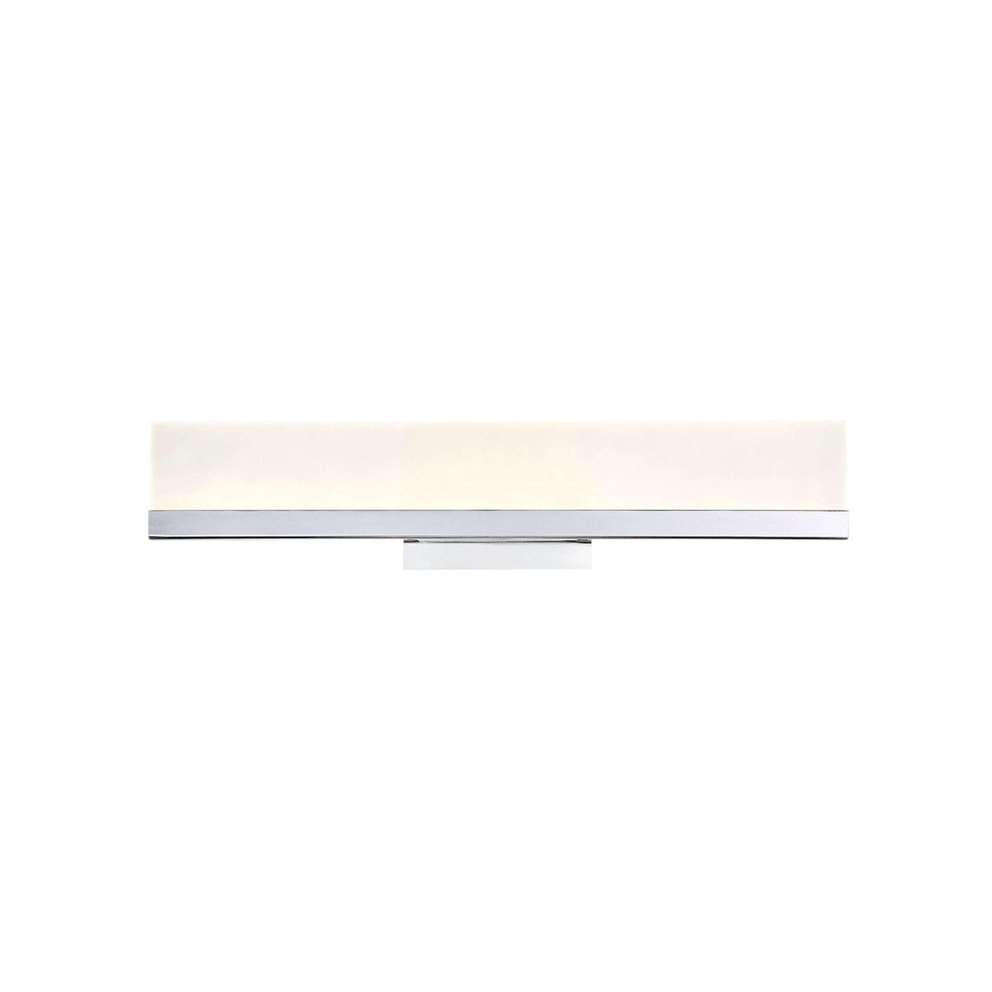 Eurofase Lighting Sole 24" Dimmable Integrated LED Chrome Wall Sconce With Frosted Acrylic Shade