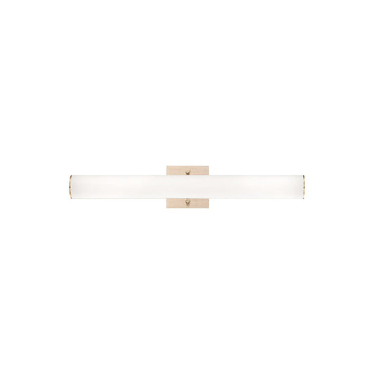 Eurofase Lighting Springfield 24" Dimmable Integrated LED Gold Wall Sconce With White Acrylic Shade