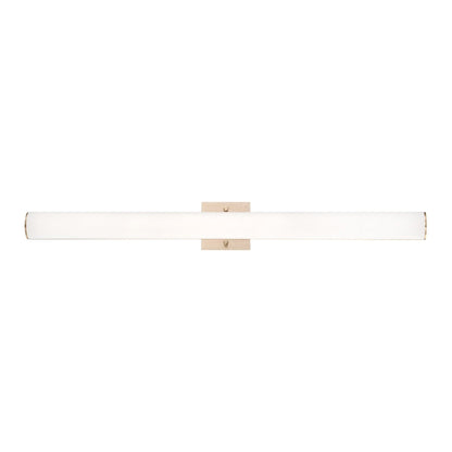 Eurofase Lighting Springfield 34" Dimmable Integrated LED Gold Wall Sconce With White Acrylic Shade