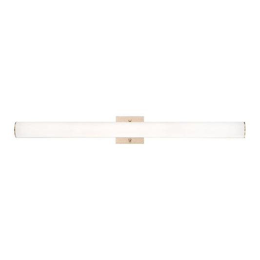 Eurofase Lighting Springfield 34" Dimmable Integrated LED Gold Wall Sconce With White Acrylic Shade