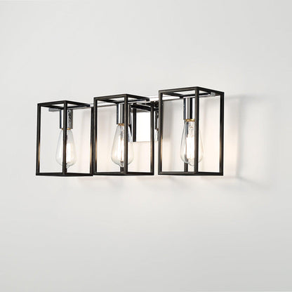 Eurofase Lighting Stafford 23" 3-Light Dimmable Incandescent Black/ Chrome Bath Bar Vanity Light