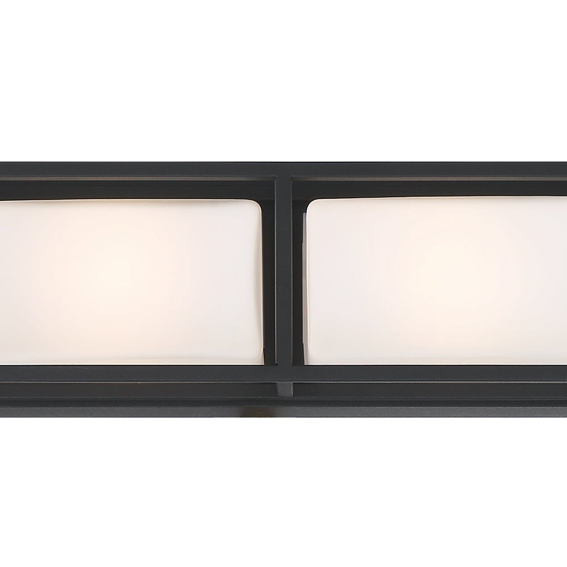 Eurofase Lighting Tamar 20" 3-Light Dimmable Integrated LED Black Wall Sconce With Opal White Glass Shades