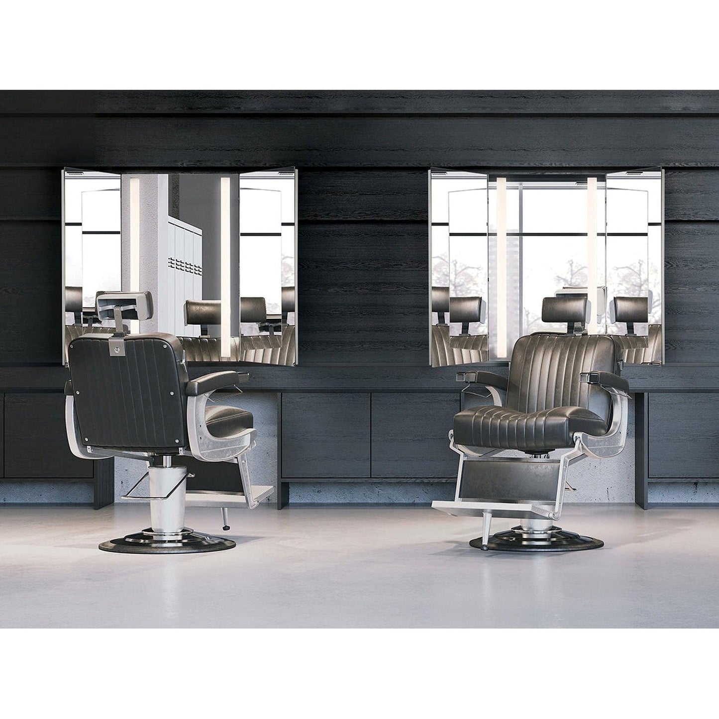 Eurofase Lighting Trias 44" x 32" Rectangular Tri-Fold Mirror With Back-Lit Integrated LED