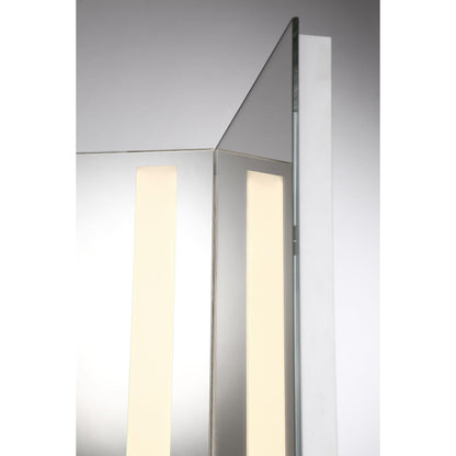 Eurofase Lighting Trias 44" x 32" Rectangular Tri-Fold Mirror With Back-Lit Integrated LED
