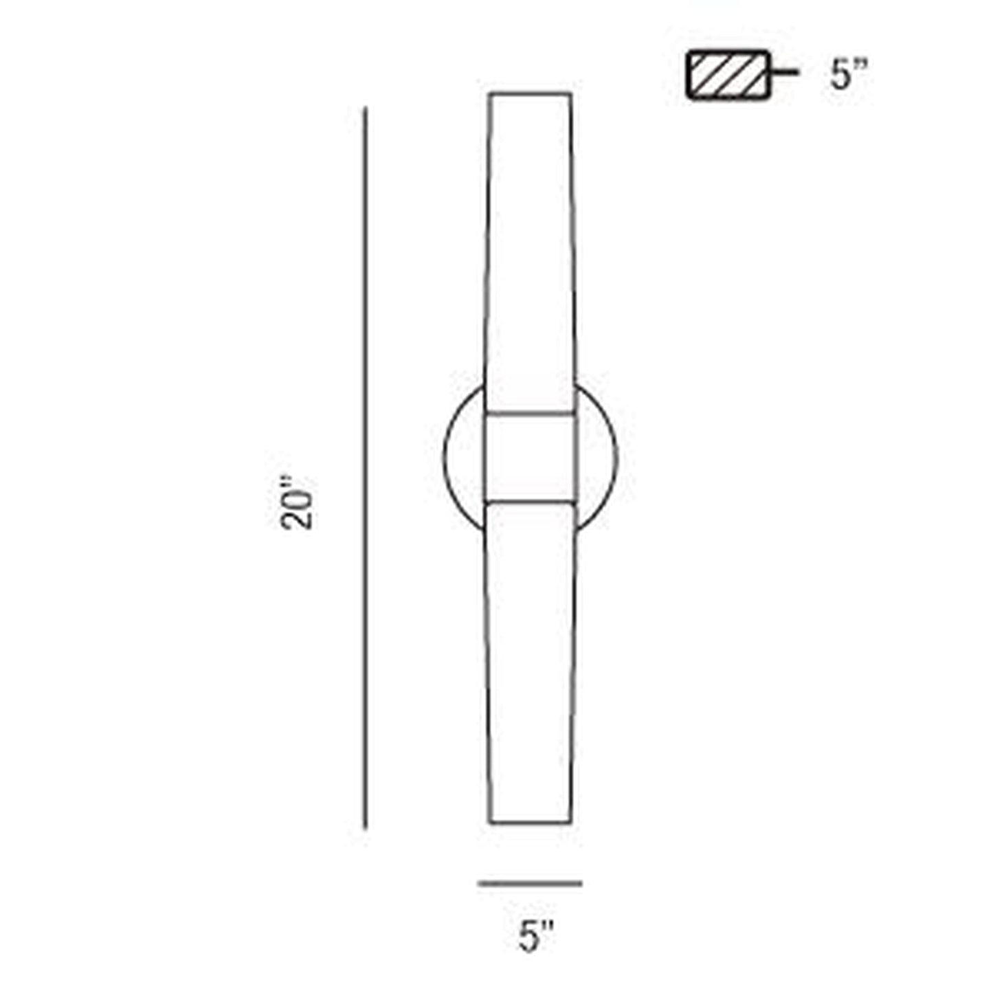 Eurofase Lighting Vesper 5" 2-Light Brushed Nickel Incandescent Wall Sconce With Frosted Glass Shades