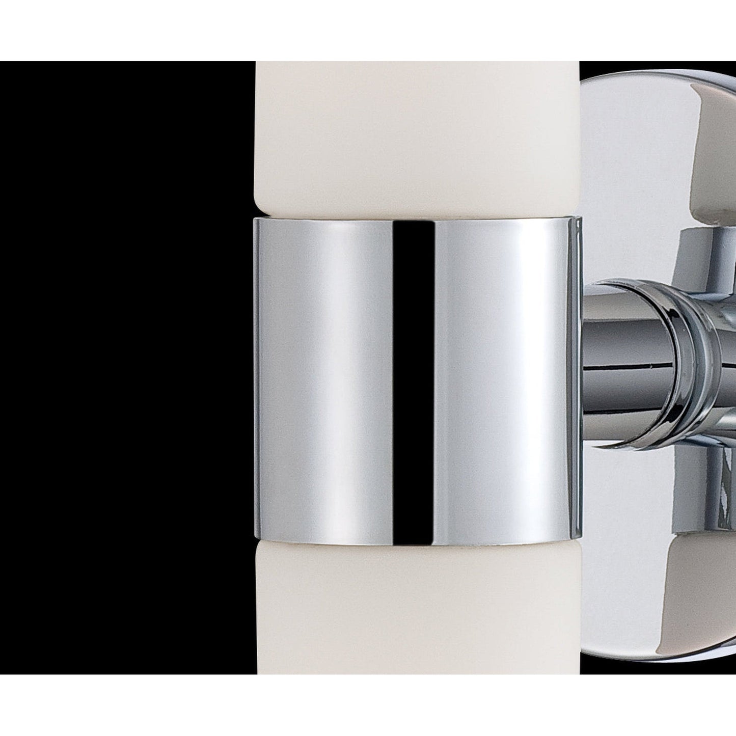 Eurofase Lighting Vesper 5" 2-Light Chrome Incandescent Wall Sconce With Frosted Glass Shades