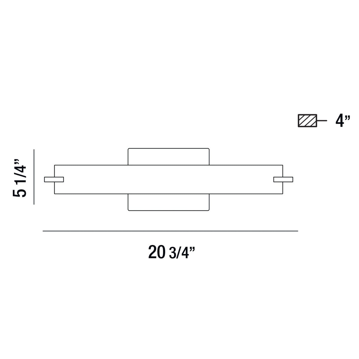 Eurofase Lighting Zuma 21" Dimmable Integrated LED Chrome Wall Sconce With Frosted Glass Shade