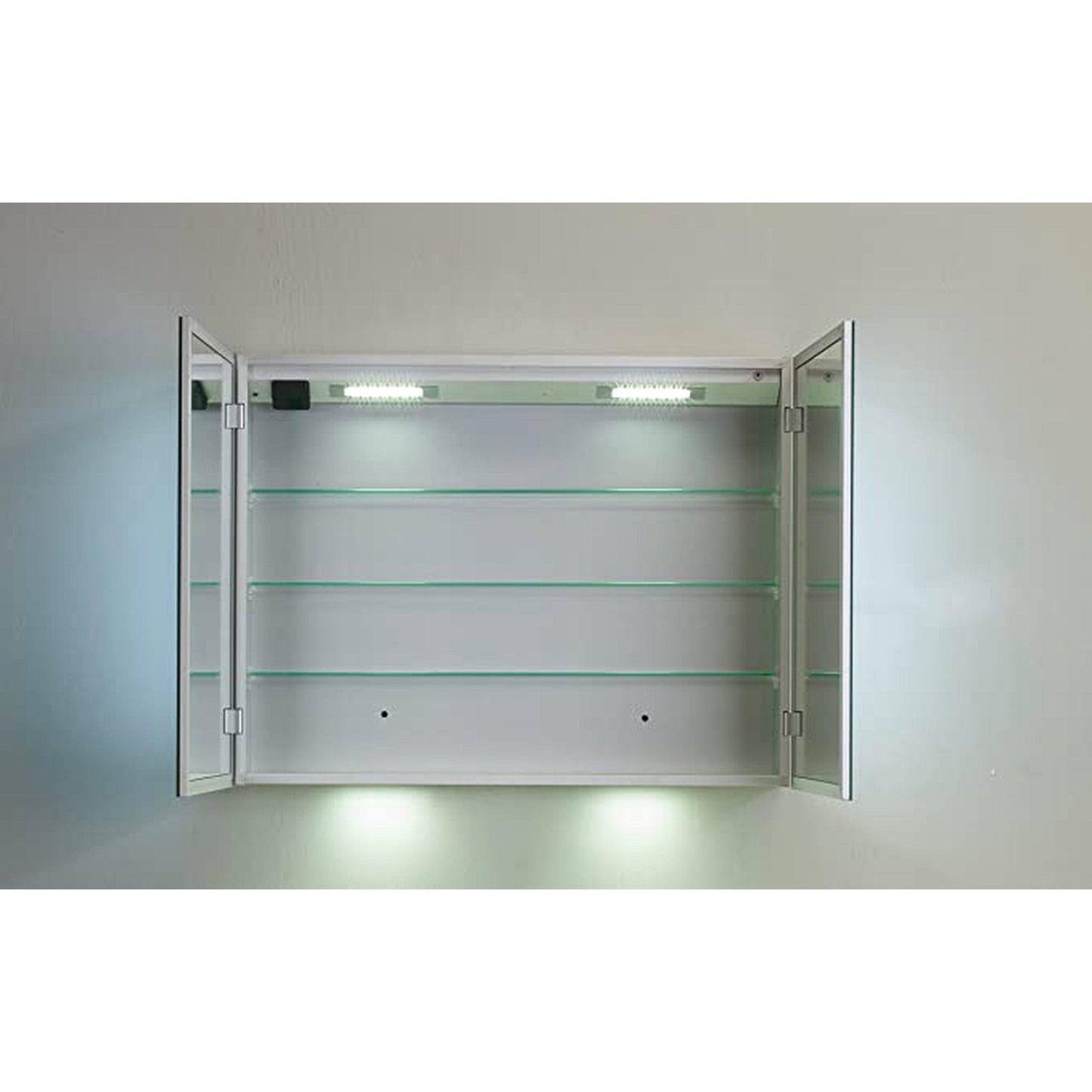 Eviva 36” x 27” Wall-Mounted Mirror Medicine Cabinet With Led Lights