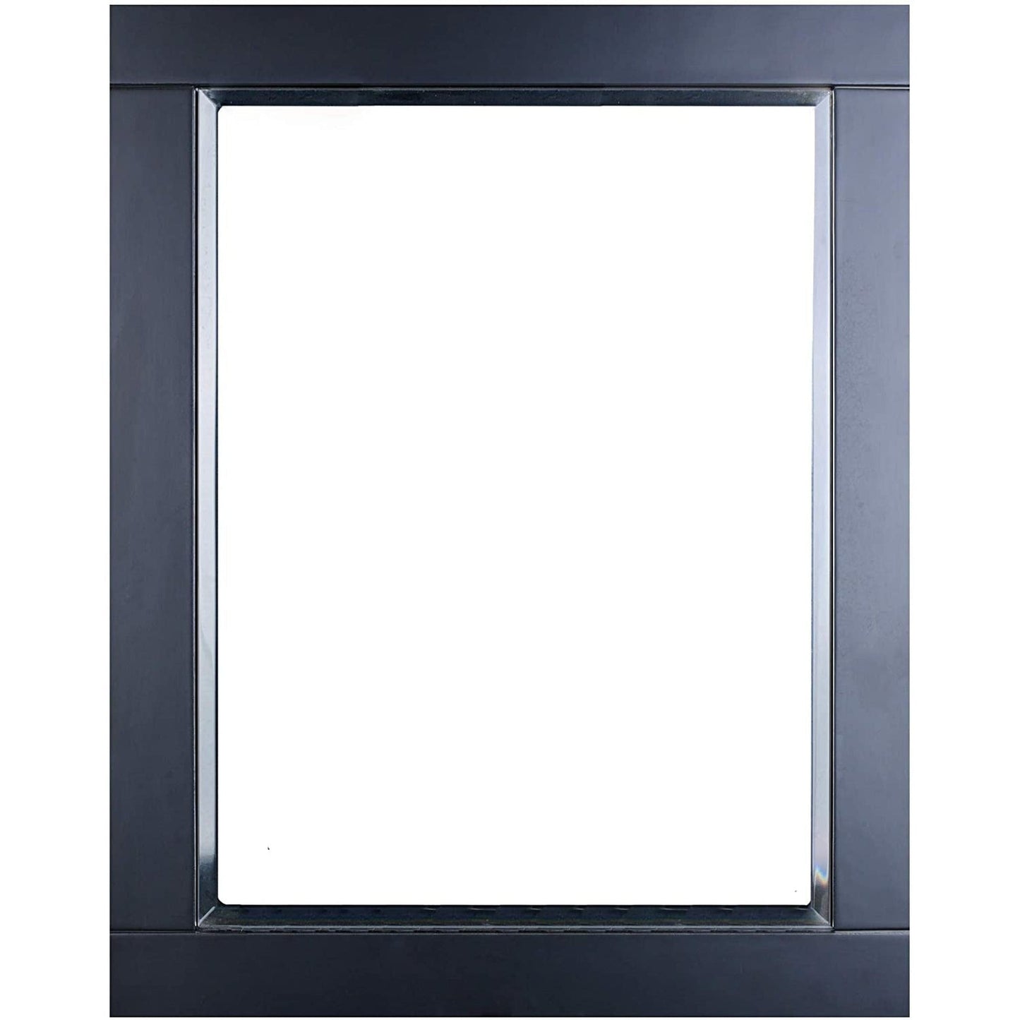 Eviva Aberdeen 24" x 30" Espresso Framed Bathroom Wall-Mounted Mirror