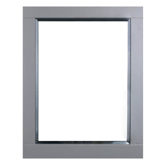 Eviva Aberdeen 30 Grey Framed Bathroom Wall Mirror