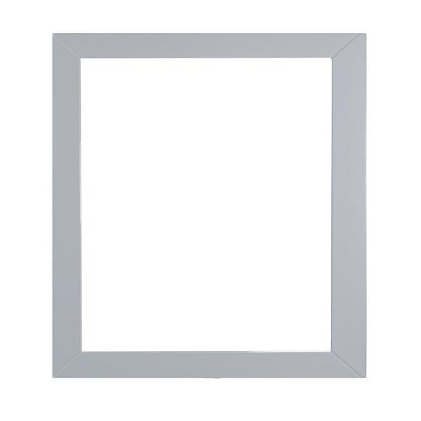 Eviva Aberdeen 30" x 30" Gray Framed Bathroom Wall-Mounted Mirror